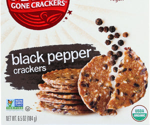Mary's Gone Crackers: Organic Crackers Black Pepper, 6.5 Oz