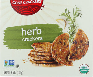 Mary's Gone Crackers: Organic Crackers Herb, 6.5 Oz
