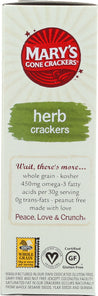 Mary's Gone Crackers: Organic Crackers Herb, 6.5 Oz