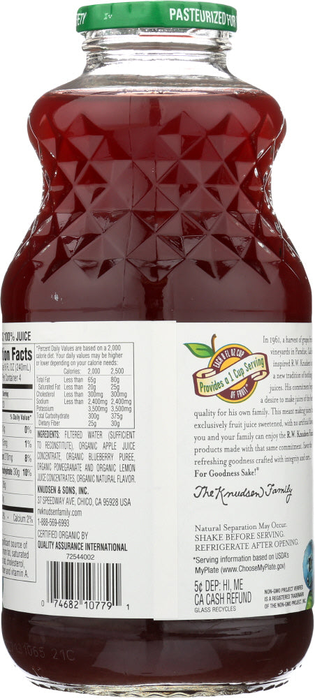 R.w. Knudsen: Organic Blueberry Pomegranate Juice, 32 Oz