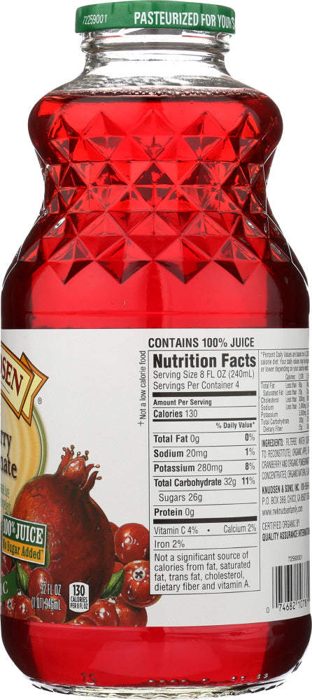 R.w. Knudsen: Organic Cranberry Pomegranate Juice, 32 Oz