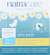 Natracare: Natural Ultra Pads Cotton Cover Super, 12 Pads - RubertOrganics