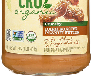Santa Cruz Organic: Dark Roasted Crunchy Peanut Butter, 16 Oz