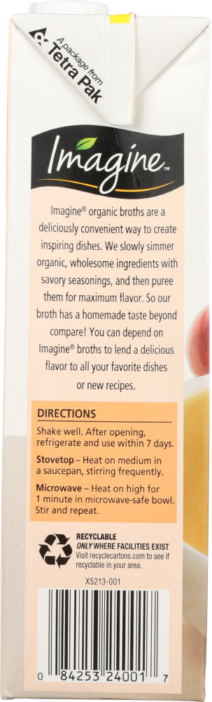 Imagine: Organic Low Sodium Free Range Chicken Broth, 32 Oz