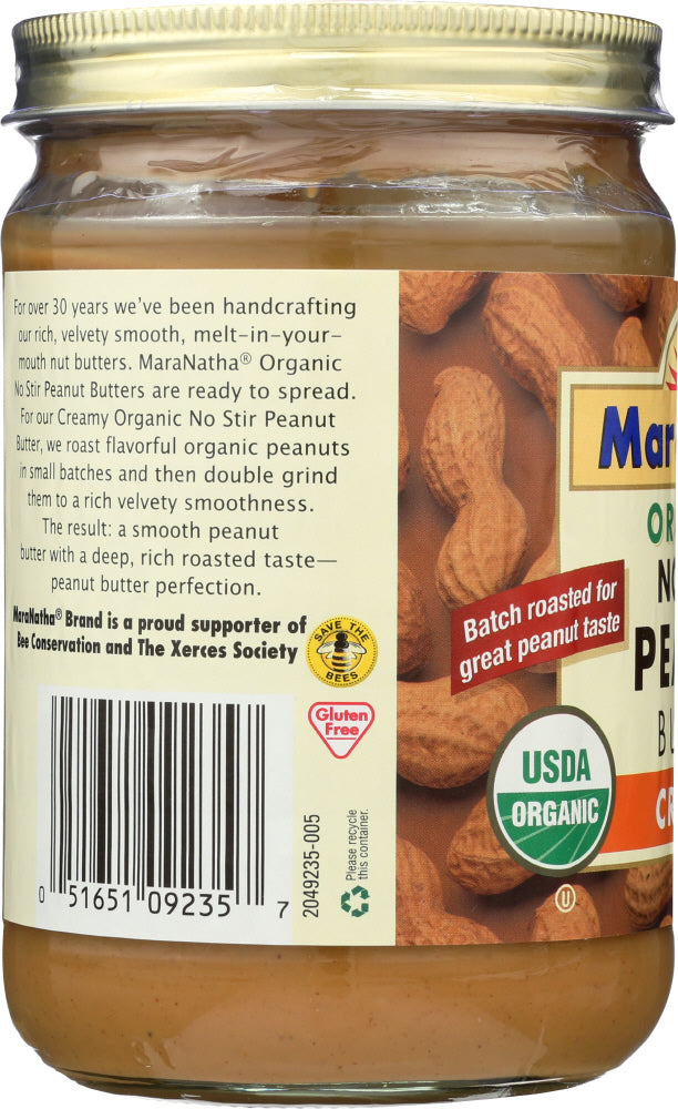 Maranatha: Organic Peanut Butter No Stir Creamy, 16 Oz