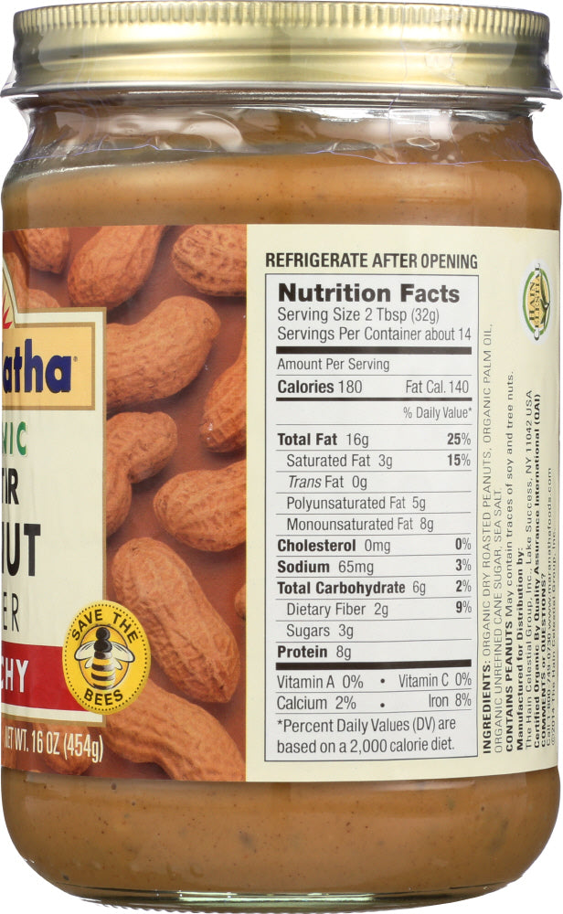 Maranatha: Organic Peanut Butter No Stir Crunchy, 16 Oz