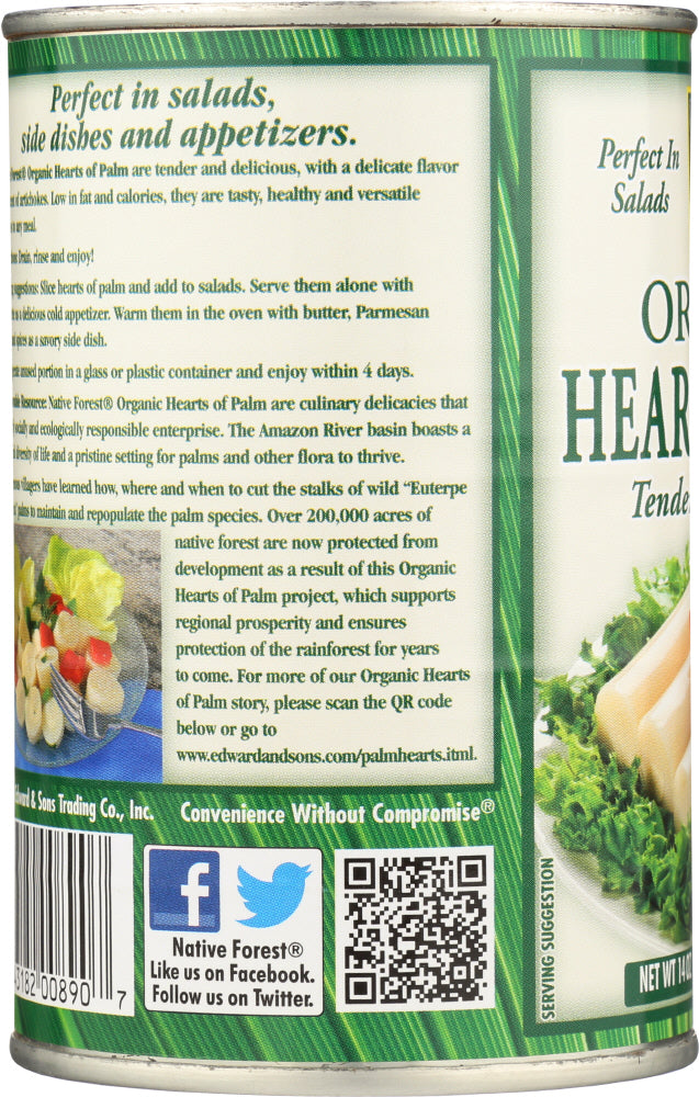 Native Forest: Organic Hearts Of Palm, 14 Oz