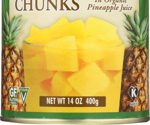 Native Forest: Organic Pineapple Chunks, 14 Oz
