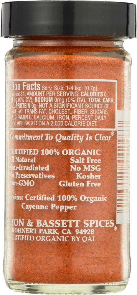 Morton & Bassett: Organic Cayenne Pepper, 2 Oz