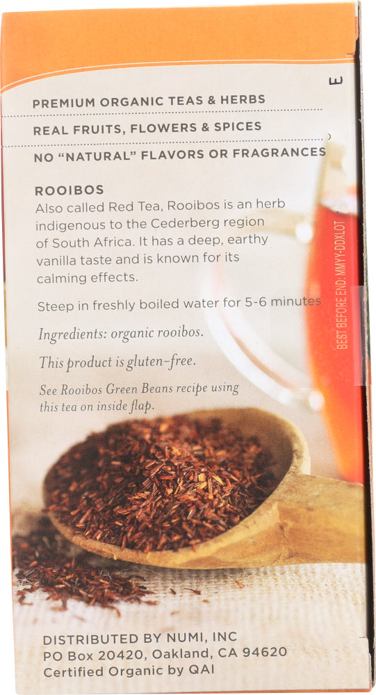 Nimi Teas: Organic Rooibos Tea 18 Tea Bags, 1.52 Oz