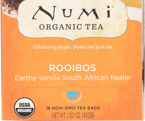 Nimi Teas: Organic Rooibos Tea 18 Tea Bags, 1.52 Oz