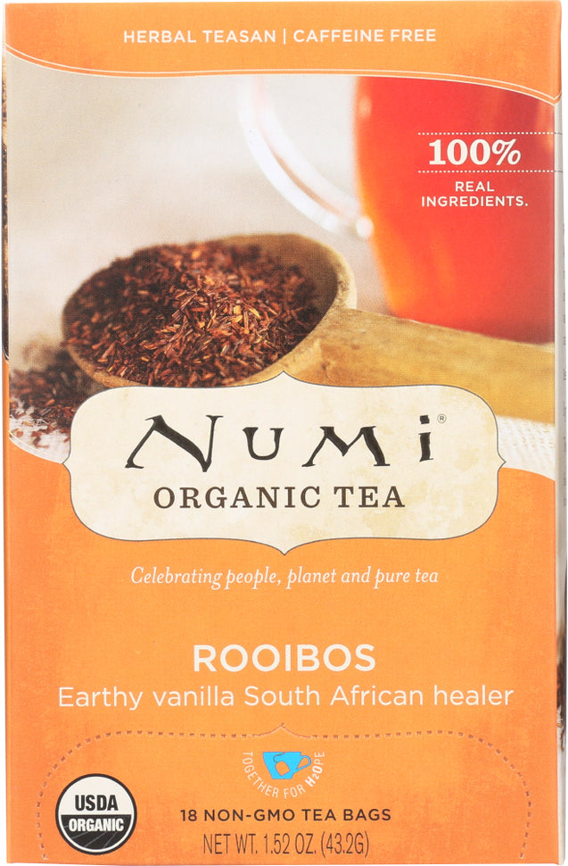 Nimi Teas: Organic Rooibos Tea 18 Tea Bags, 1.52 Oz