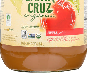 Santa Cruz: Organic Apple Juice, 96 Oz