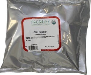 Frontier: Natural Products Organic Chili Powder Blend, 16 Oz