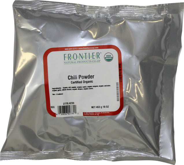 Frontier: Natural Products Organic Chili Powder Blend, 16 Oz