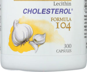 Kyolic: Aged Garlic Extract Cholesterol Formula 104, 300 Capsules - RubertOrganics