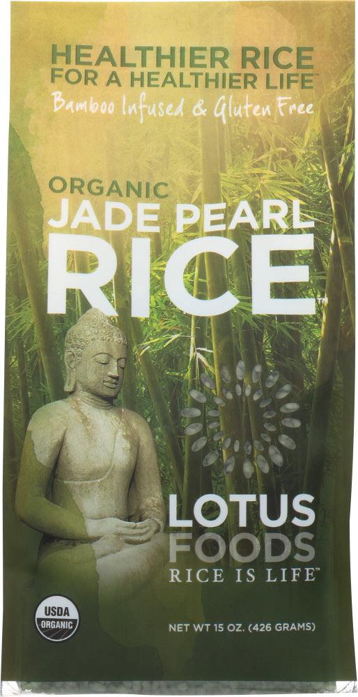 Lotus Foods: Gluten Free Organic Jade Pearl Rice, 15 Oz - RubertOrganics