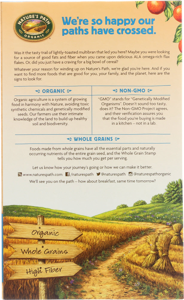 Nature's Path: Organic Flax Plus Multibran Flakes Cereal, 13.25 Oz