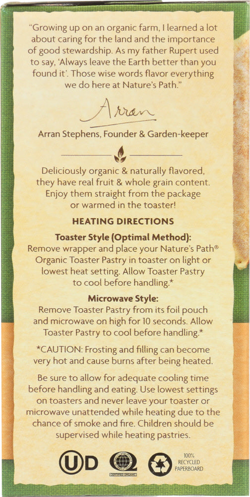 Nature's Path: Organic Frosted Toaster Pastries Grannys Apple Pie, 11 Oz