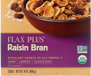 Nature's Path: Organic Flax Plus Cereal Raisin Bran, 14 Oz