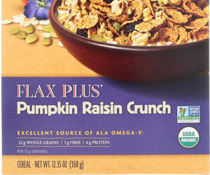 Nature's Path: Flax Plus Pumpkin Raisin Crunch Cereal, 12.35 Oz - RubertOrganics
