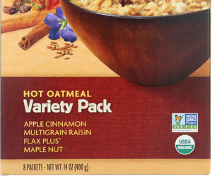 Nature's Path: Organic Instant Hot Oatmeal Variety Pack 8 Count, 14 Oz
