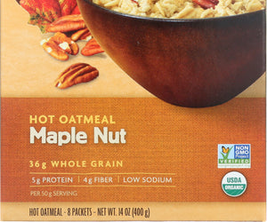 Nature's Path:  Organic Instant Hot Oatmeal Maple Nut 8 Packets, 14 Oz