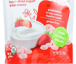 Happy Baby: Organic Yogis Yogurt And Fruit Snacks Strawberry, 1 Oz - RubertOrganics