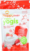 Happy Baby: Organic Yogis Yogurt And Fruit Snacks Strawberry, 1 Oz - RubertOrganics