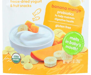 Happy Baby: Organic  Yogis Yogurt And Fruit Snacks Banana Mango, 1 Oz - RubertOrganics