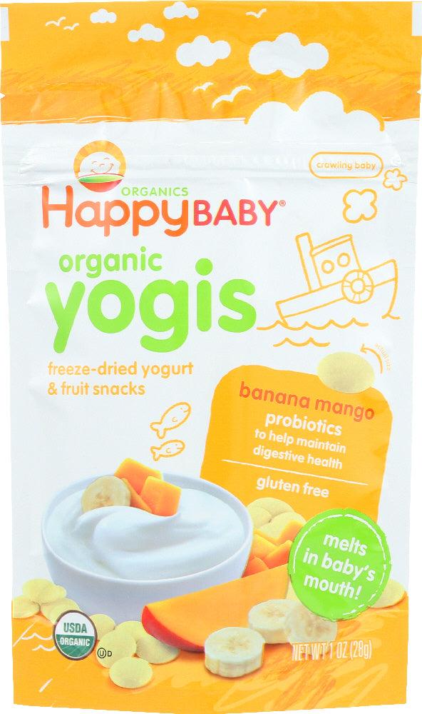 Happy Baby: Organic  Yogis Yogurt And Fruit Snacks Banana Mango, 1 Oz - RubertOrganics