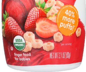 Happy Baby: Organic Baby Food Puffs Strawberry, 2.1 Oz