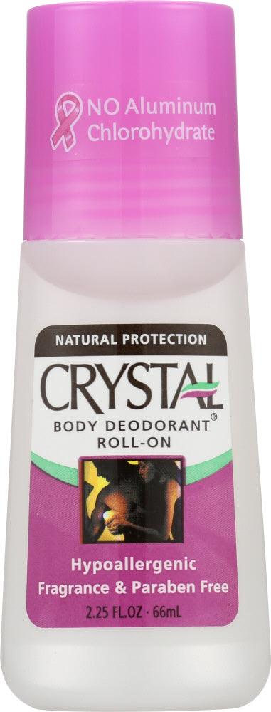 Crystal Body Deodorant: Roll-on Fragrance Free, 2.25 Oz - RubertOrganics