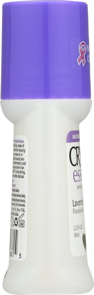 Crystal Body Deodorant: Mineral Deodorant Roll-on Lavender & White Tea, 2.25 Oz - RubertOrganics