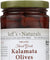 Jeff's Naturals: Organic Pitted Sliced Greek Kalamata Olives, 7 Oz