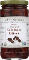 Jeff's Naturals: Organic Pitted Sliced Greek Kalamata Olives, 7 Oz