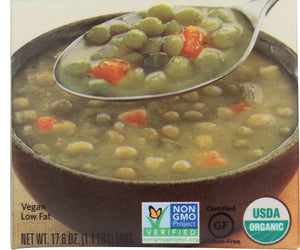 Dr. Mcdougall's: Organic Soup Split Pea Lower Sodium, 17.6 Oz