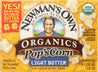 Newman's Own: Organic Pop's Corn Organic Microwave Popcorn Light Butter, 8.4 Oz