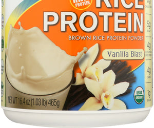 Growing Naturals: Organic Rice Protein Vanilla Blast, 16.4 Oz