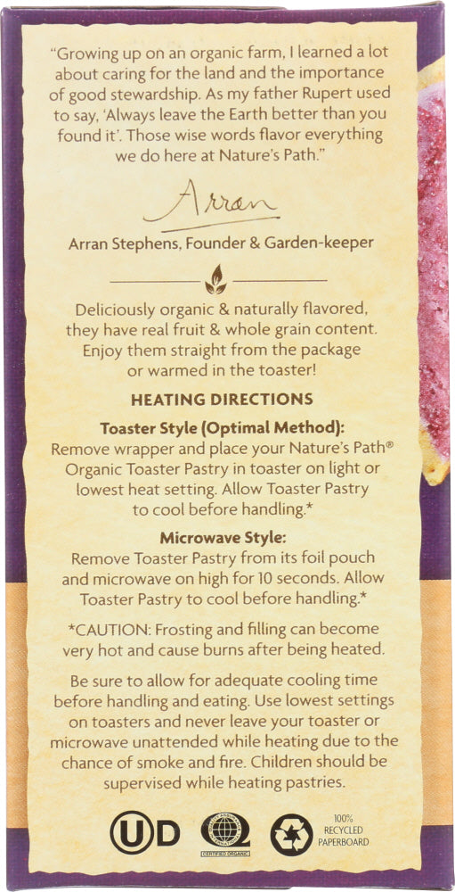 Natures Path: Organic Frosted Toaster Pastries Wildberry Acai, 11 Oz