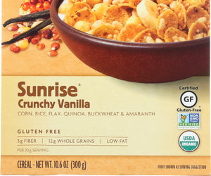 Natures Path: Organic Sunrise Cereal Gluten Free Crunchy Vanilla, 10.6 Oz