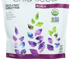 Nutiva: Organic Chia Seed Black, 12 Oz