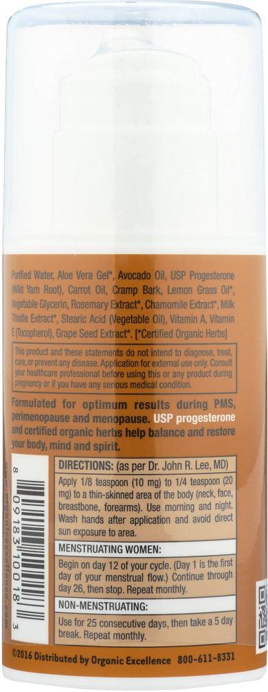 Organic Excellence: Feminine Balance Therapy Progesterone Cream, 3 Oz - RubertOrganics