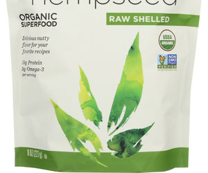 Nutiva: Organic Raw Shelled Hempseed, 8 Oz