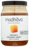 Madhava: Organic Very Raw Honey, 22 Oz - RubertOrganics