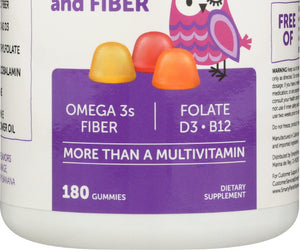 Smartypants: Adult Complete + Fiber + Multi + Omega 3 + Vitamin D, 180 Gummies