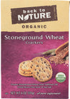 Back To Nature: Organic Stoneground Wheat Crackers, 6 Oz