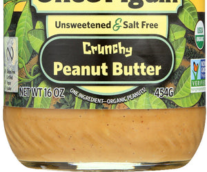 Once Again: Organic Peanut Butter Salt Free Crunchy, 16 Oz