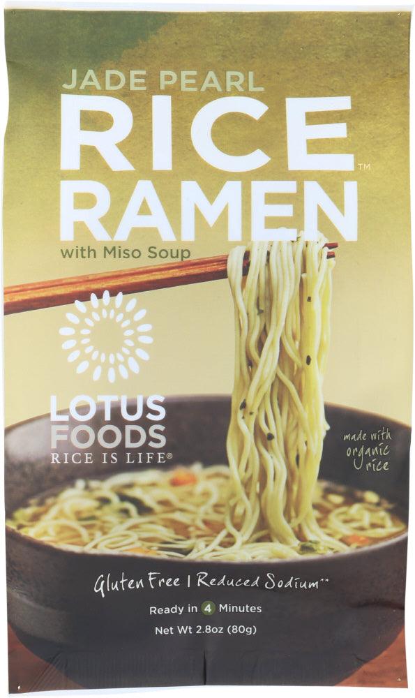 Lotus Foods: Rice Ramen With Miso Soup Jade Pearl, 2.8 Oz - RubertOrganics
