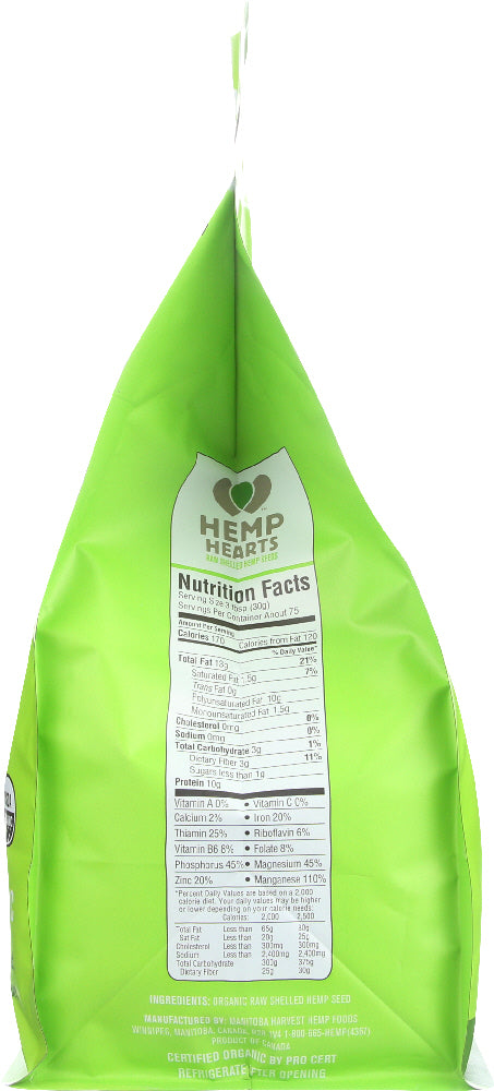 Manitoba Harvest: Hemp Hearts Raw Shelled Hemp Seed Certified Organic, 5 Lb